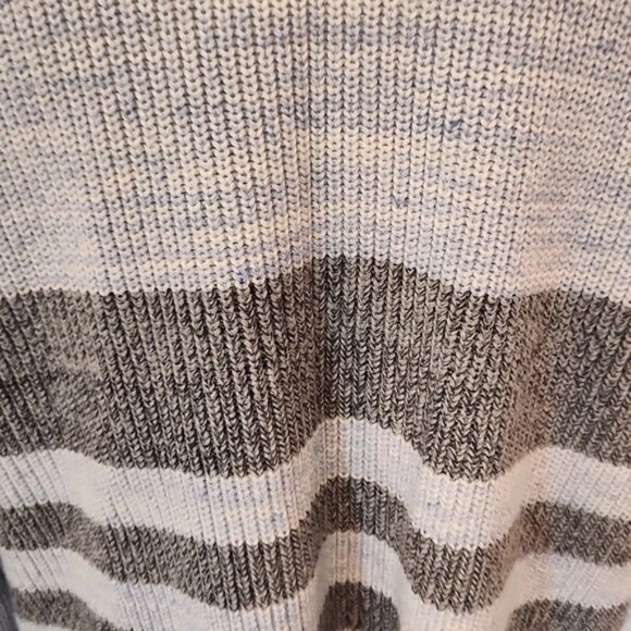 Victoria's Secret color block striped cable knit Chunky slouchy sweater - Picture 4 of 5